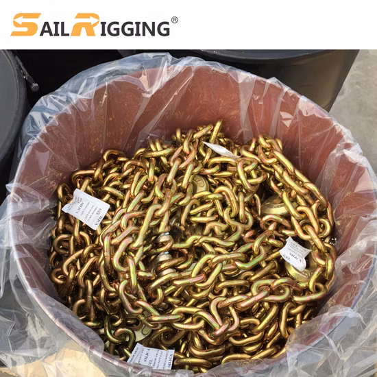 亜鉛メッキ G70 輸送トラック バインダー チェーン フック付き